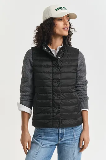 VESTA GANT LIGHT DOWN VEST BLACK