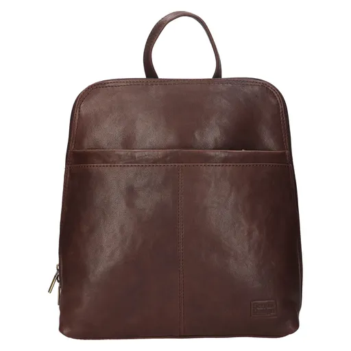 Kožený dámský batoh SendiDesign Valeria - hnědá