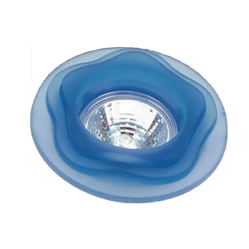 ACA Lighting zapuštěné svítidlo skleněné 2731 R16 modrá AC.0452731
