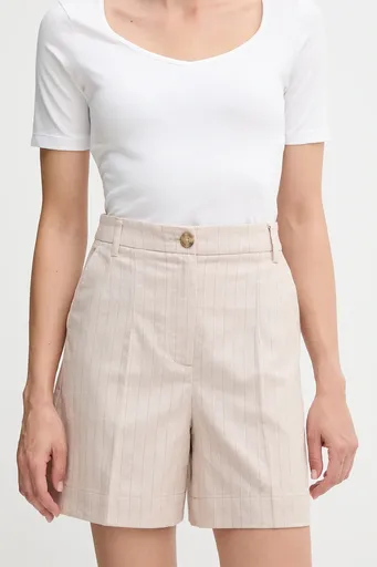 Šortky s příměsí lnu United Colors of Benetton