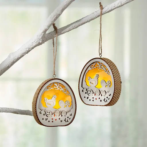 LED závěsná dekorace Slepice