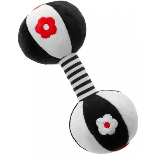 AKUKU ČINKA Dětská senzorická hračka s chrastítkem, bílá, velikost