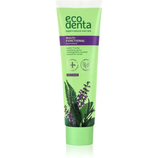 Ecodenta Green Multifunctional zubní pasta s fluoridem pro kompletní ochranu zubů 100 ml