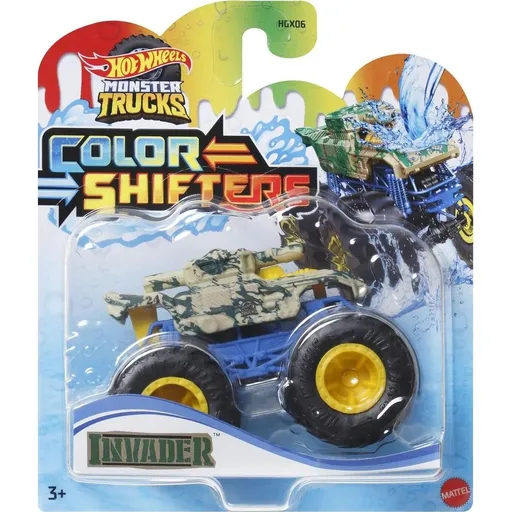 Mattel Hot Wheels Monster Trucks Color Shifters HGX06 Invader