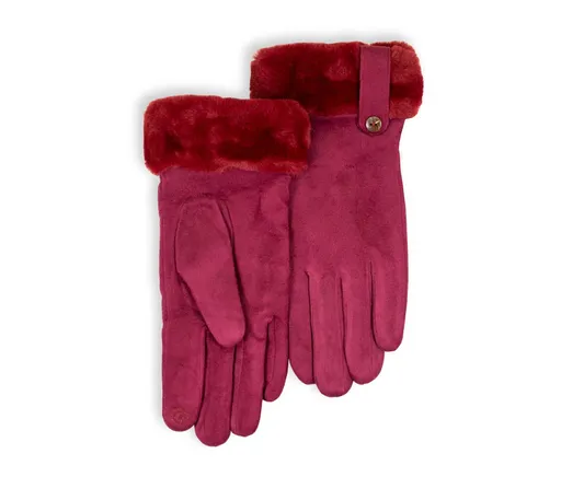 Dámské rukavice v semišovém vzhledu