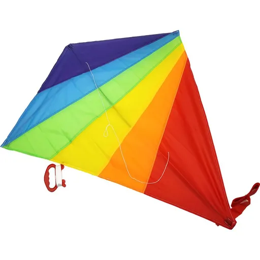 Teddies Drak létající nylon 88 x 81cm barevný červeno-modrý