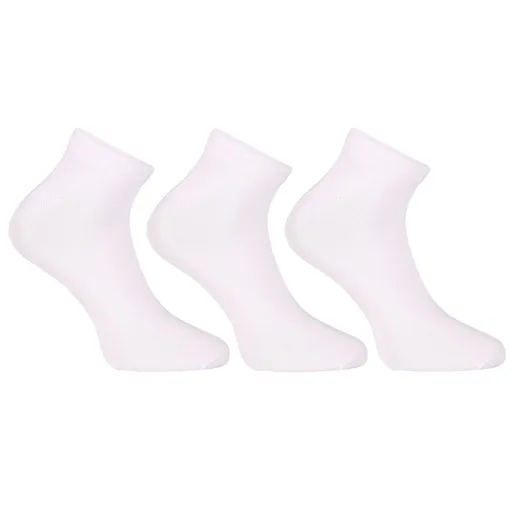 Nedeto 3PACK ponožky nízké bambusové bílé (3PBN02) XL