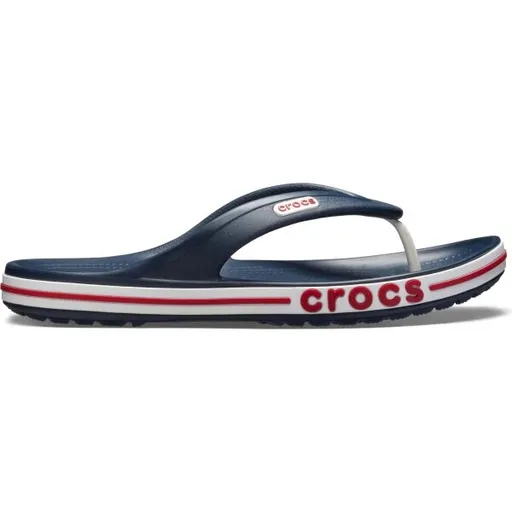 Crocs BAYABAND FLIP Unisex žabky, tmavě modrá, velikost 37/38