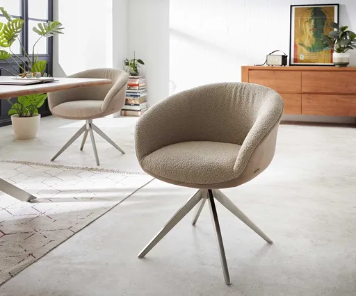 Otočná židle Vinka-Flex s područkami křížová podnož široká