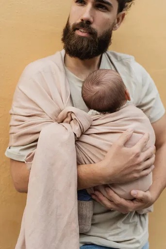 BOBA Nosič dětí / šátek Ring Wrap - Peony