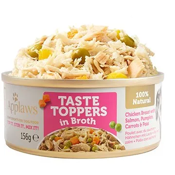 Applaws konzerva Dog Taste Toppers Vývar Kuře s lososem 156 g (RD-APTT3034)