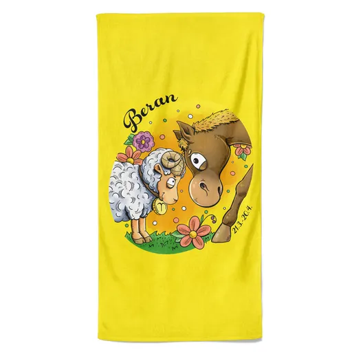 Osuška Koňská znamení – beran (Velikost osušky: 100x170cm)