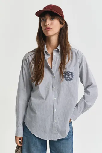 KOŠILE GANT REL CLASSIC POPLIN GRAPHIC SHIRT PERSIAN BLUE