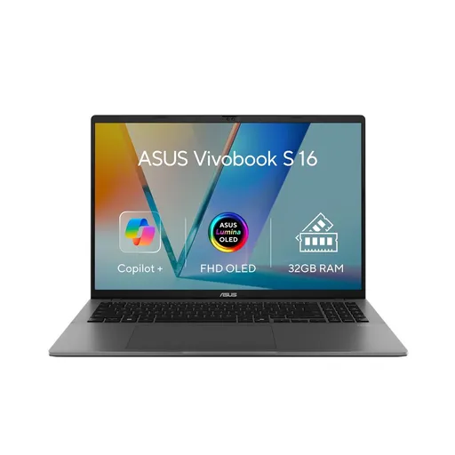 ASUS Vivobook S16 - Ryzen AI 7 350/32GB/1TB SSD/16"/WUXGA/OLED/2y PUR/Win 11 Pro/šedá
