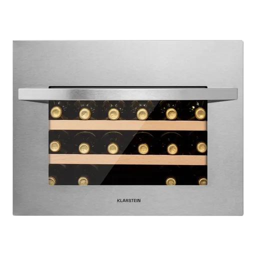 Klarstein Vinsider 24 Built-In Uno, vinotéka, 24 lahví, 1 zóna, nerezová ocel