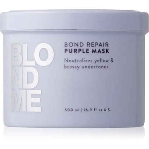 Schwarzkopf Professional Blondme Bond Repair Purple Mask maska na vlasy neutralizující žluté tóny 500 ml