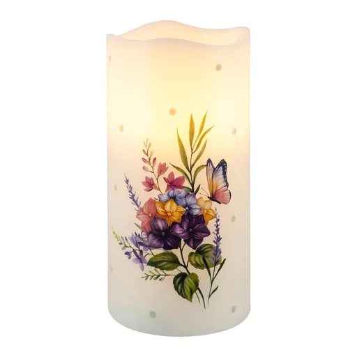 LED vosková svíčka Flower