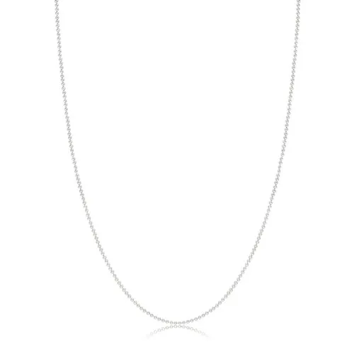 Lesklý náhrdelník ze stříbra 925 - známka s nápisem "love", kuličkový řetízek