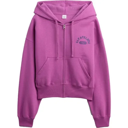 GAP V-LOGO ABV HIGH RIB FZ Dámská mikina, fialová, velikost