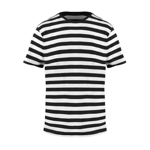 Mantis Pánské pruhované tričko - Černá / bílá | XL