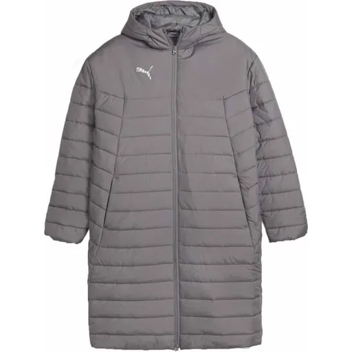 Puma TEAMFINAL BENCH JACKET Pánská zimní bunda, šedá, velikost