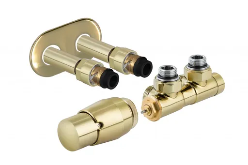 HOPA TERM-SET, středový ventil (Z4) Barva Zlatá lesklá, Varianta Levá RDTERMSETLZG