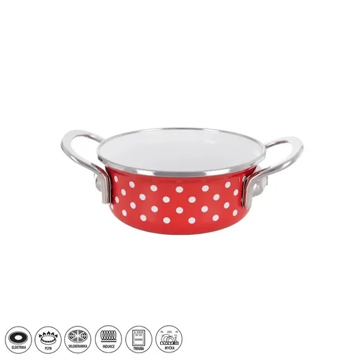 Kastrol smalt TEČKA