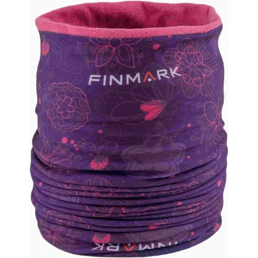 Finmark MULTIFUNCTIONAL SCARF WITH FLEECE Dívčí multifunkční šátek, fialová, velikost UNI