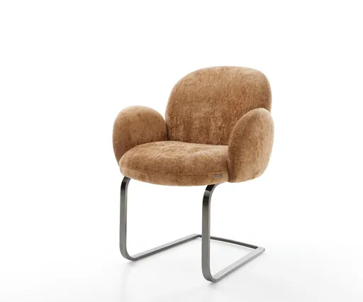 Nube-Flex konzolová židle s područkami žinylka rezavá plochá