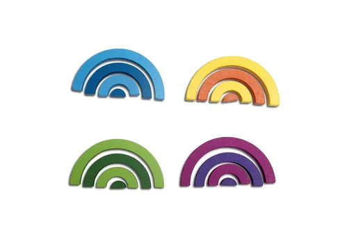 BS Toys Logická hra - skládáme duhu