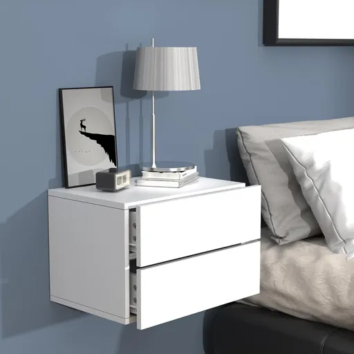 VCM Noční stolek Usal L 45, bílý