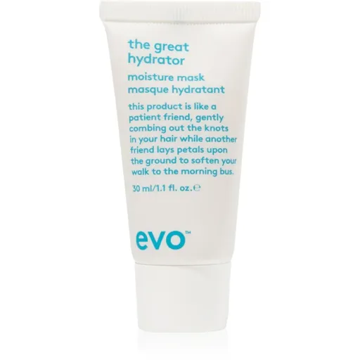 EVO Hydrate The Great Hydrator hydratační maska pro lesk suchých a křehkých vlasů 30 ml