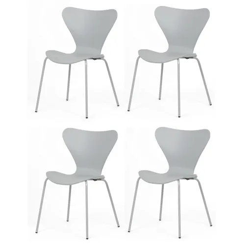 Sada jídelních židlí CT-X7034 GREY, 4 ks