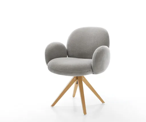 Jídelní židle Nube-Flex s područkami strukturovaná látka měkká