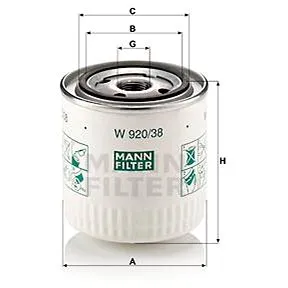 MANN-FILTER W920/38 pro vozy VOLVO (W920/38)