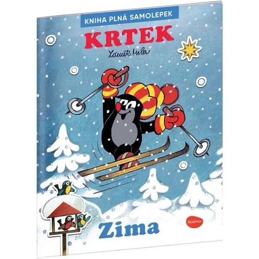 ELLA & MAX KRTEK A ZIMA Kniha samolepek, mix, velikost