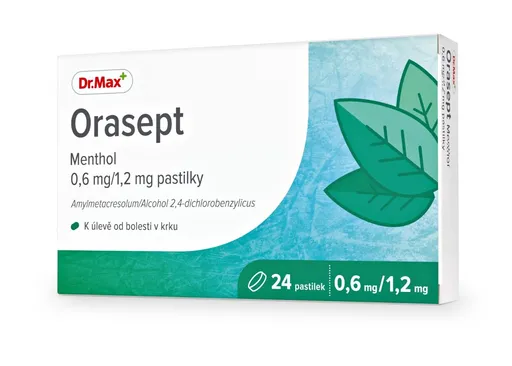 Dr. Max Orasept Menthol 0,6 mg/1,2 mg 24 pastilek