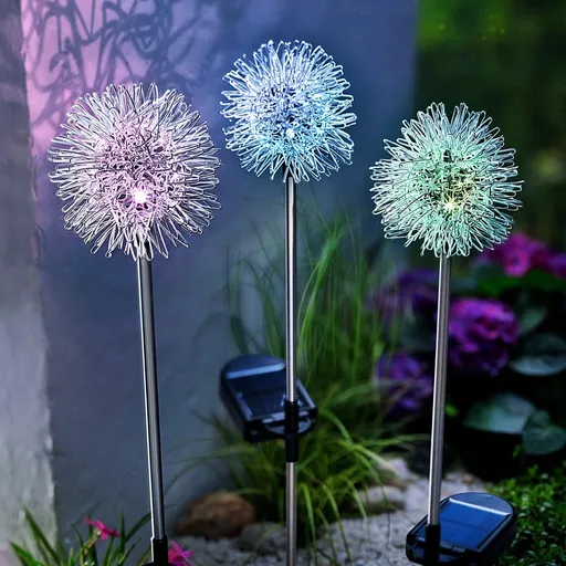 Weltbild Solární zahradní zápich Fiore, 3 ks