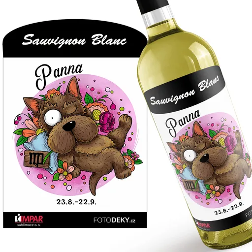 Víno Psí znamení – panna (Druh Vína: Bílé víno)