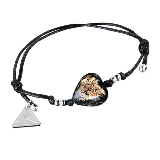 Lampglas Originální náramek Starry Night s 24karátovým zlatem v perle Lampglas BLH32/CHI