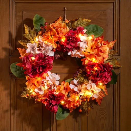 Podzimní věnec LED