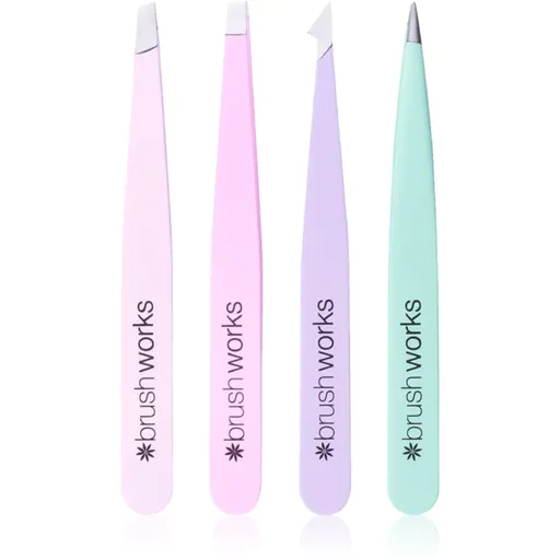 Brushworks Tweezer Set Pastel sada pinzet