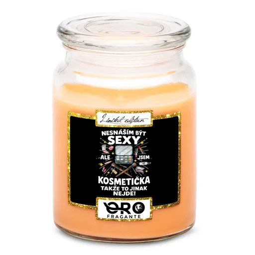 Svíčka Sexy kosmetička (Vůně svíčky: Tropické ovoce)