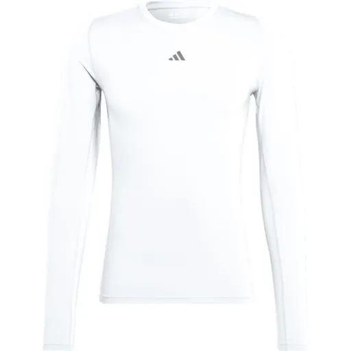 adidas TECHFIT LONG SLEEVE TEE Pánské tričko, bílá, velikost