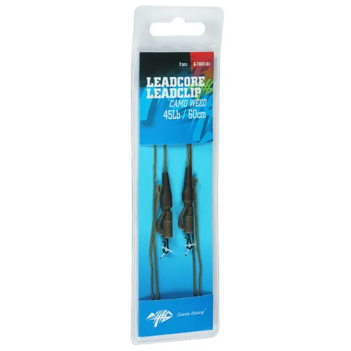 Giants fishing Montáž s olověnou šňůrkou Leadcore 45Lb Leadclip (2ks) 60cm,Giants fishing Montáž s olověnou šňůrkou Leadcore 45Lb Leadclip (2ks) 60cm