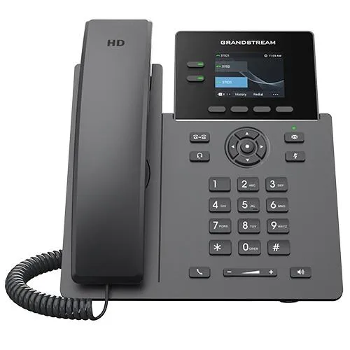 Grandstream GRP2610P SIP telefon, 2 linky, 8 VPK, barevný LCD, 2 SIP účty, PoE