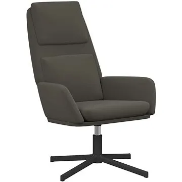 Relaxační křeslo tmavě šedé samet, 341341 (341341)