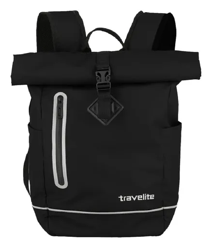 Roll-top batoh Travelite Basics Roll-up Plane Black