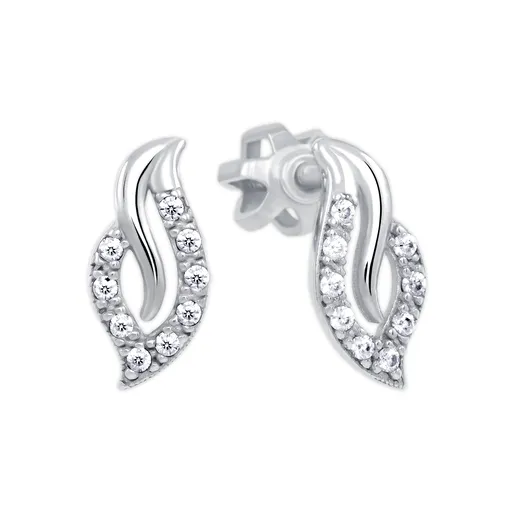 Soliter Náušnice z bílého zlata se zirkony 239 001 01202 07