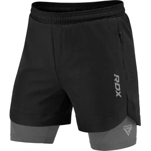 RDX T16 2V1 COMPRESSION MMA SHORTS Kraťasy na MMA, černá, velikost XXL